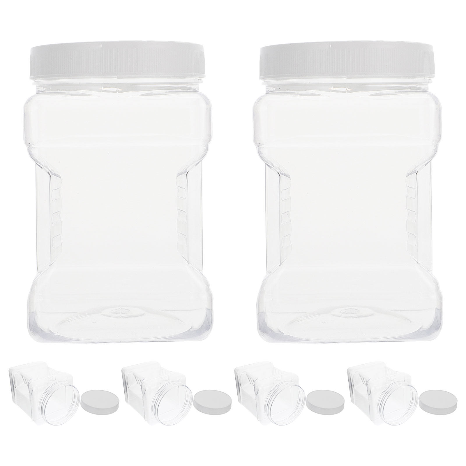 Food Storage Square Containers - 6 шт. прозрачных контейнеров для хранения,