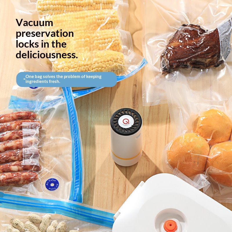 Food Storage Vacuum Pump - Миниатюрный электрический ручной вакуумный упаковщик с