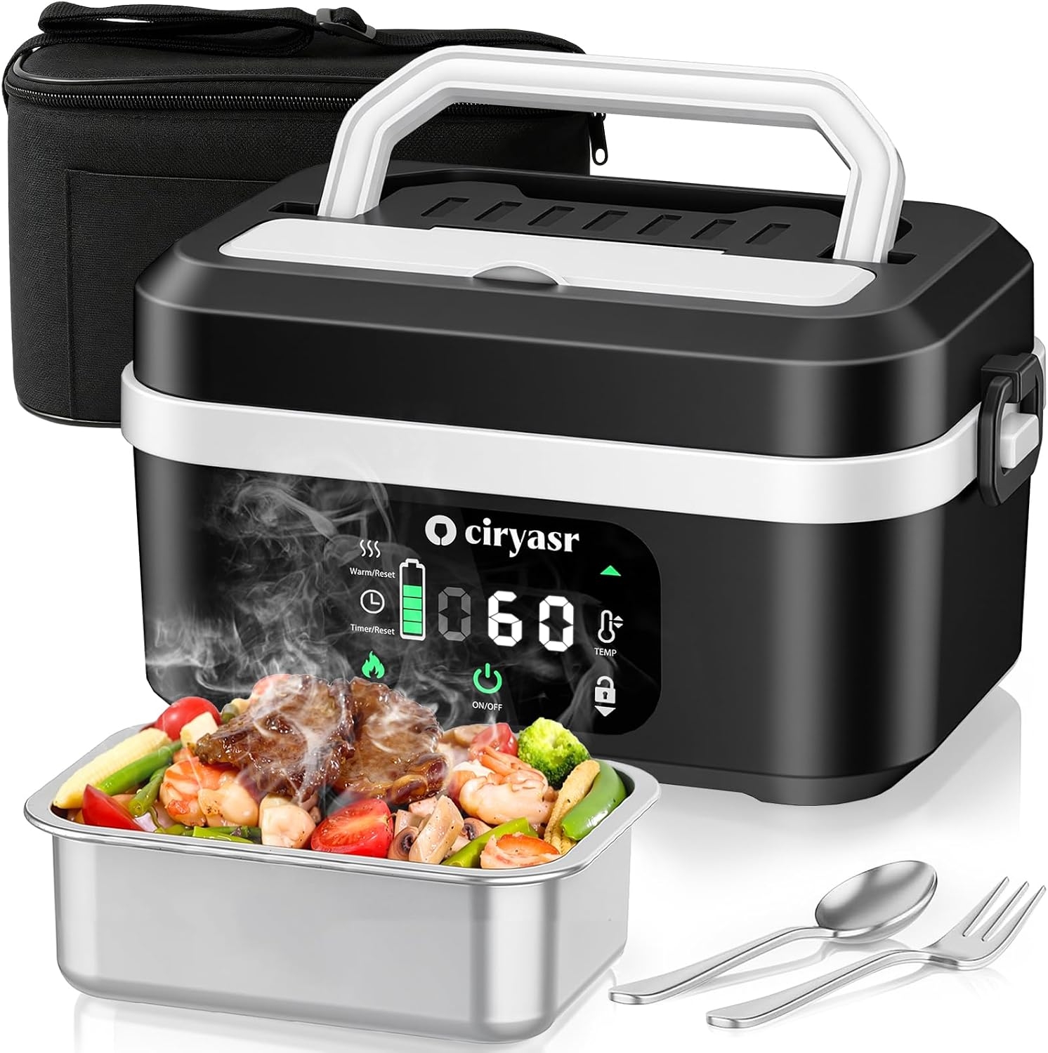 Food Storage Hiking - Мощный электрический ланч-бокс, 1,35 л, с