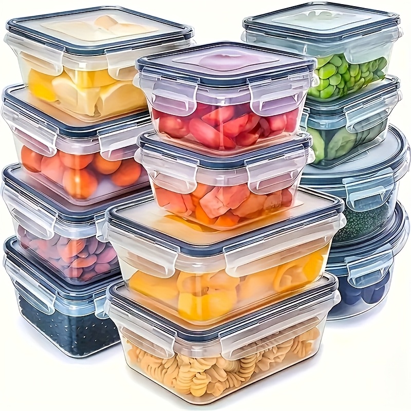 Food Storage Square Containers - Набор из 8 предметов: 4 контейнера