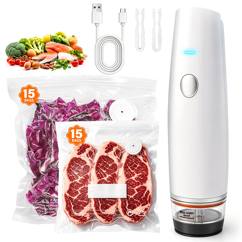 Food Storage Vacuum Pump - Перезаряжаемый портативный ручной вакуумный упаковщик, беспроводной