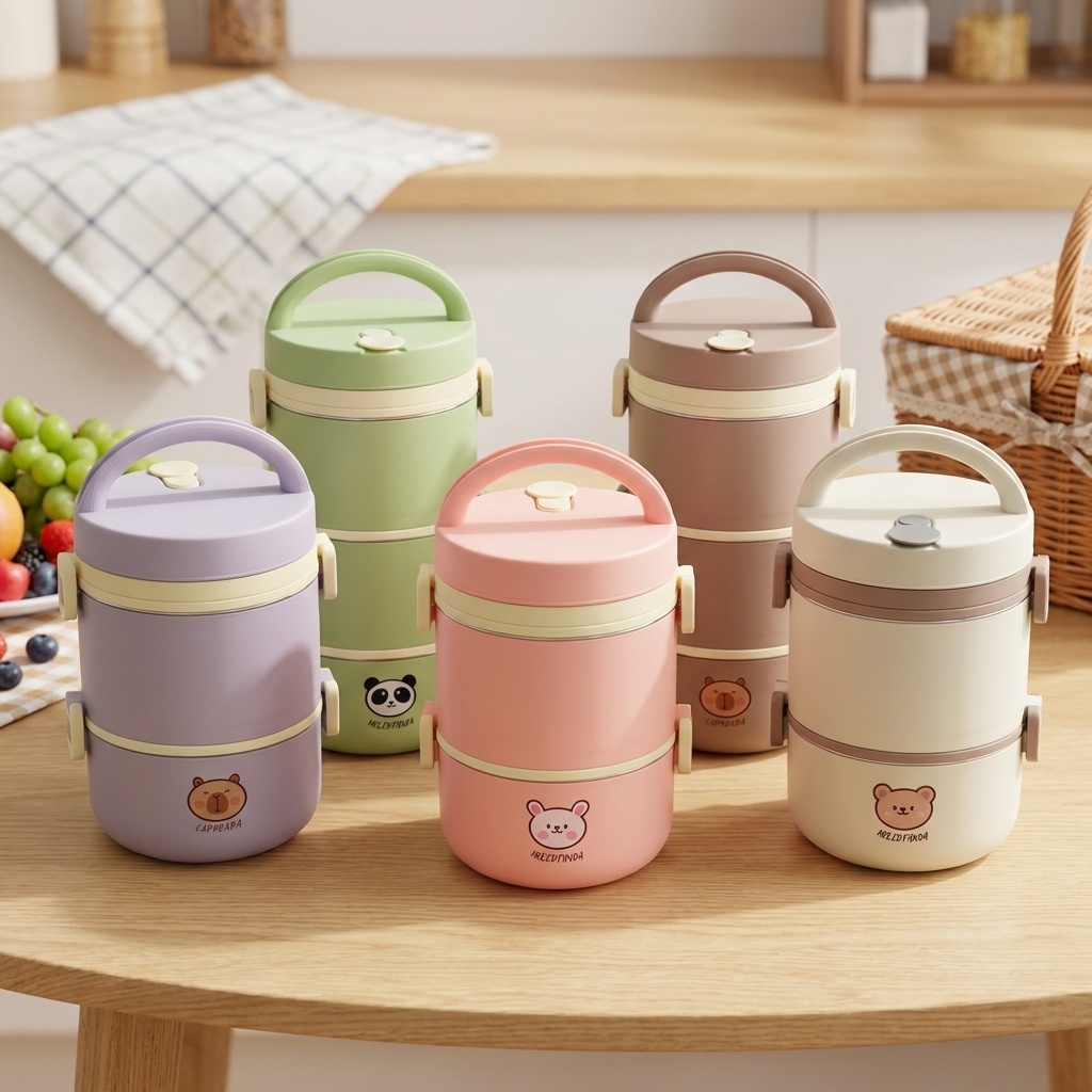 Food Storage Jar Set - Набор термоконтейнеров для еды из нержавеющей