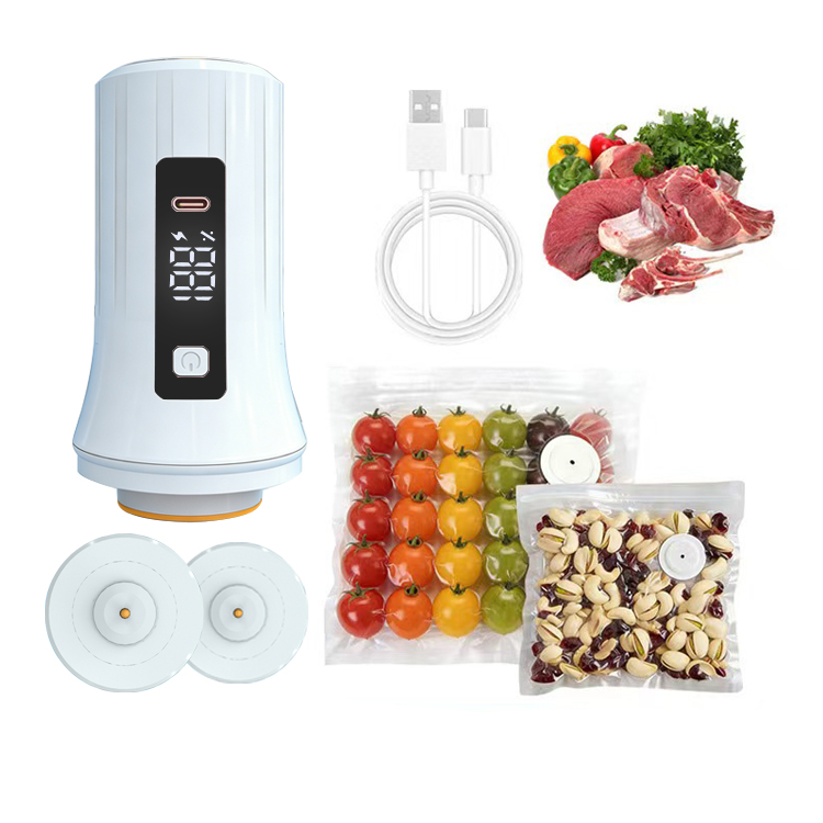 Food Storage Vacuum Pump - Перезаряжаемый ручной мини-вакуумный упаковщик с цифровым