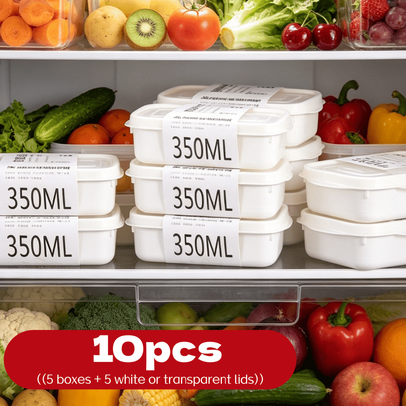 Food Storage Freezer - Набор из 10 многоразовых штабелируемых контейнеров