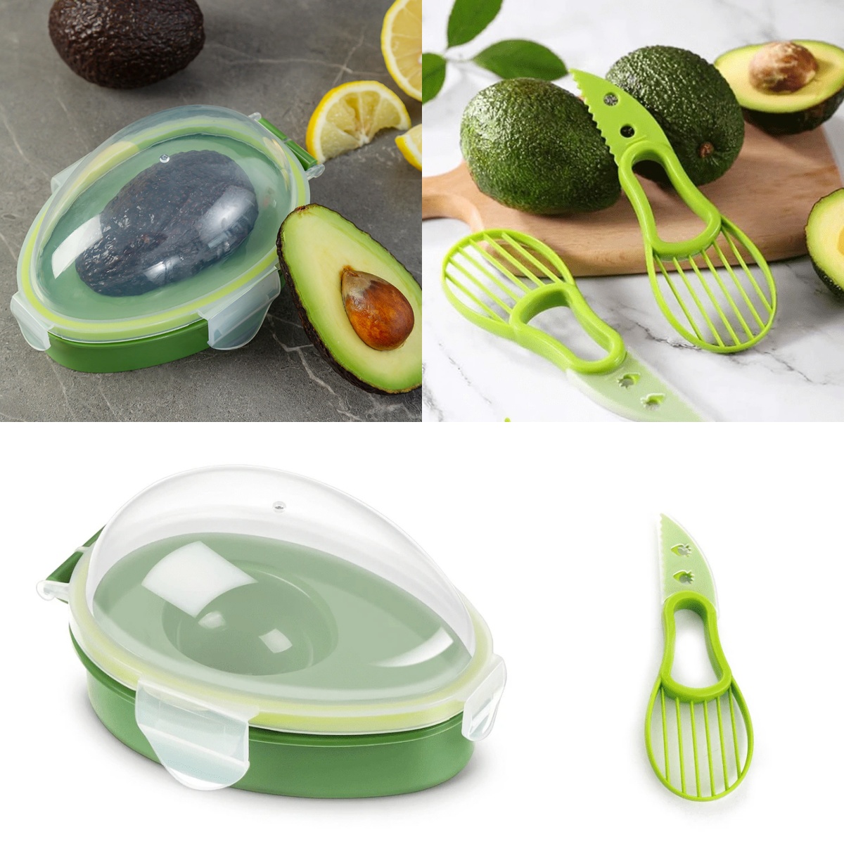 Food Storage Jar Set - Контейнер для хранения авокадо, многоразовый, с