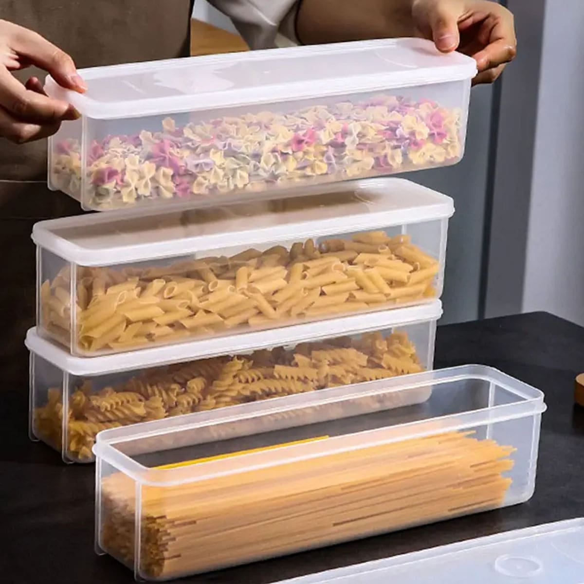 Food Storage Square Containers - 1 пластиковый прозрачный контейнер для хранения