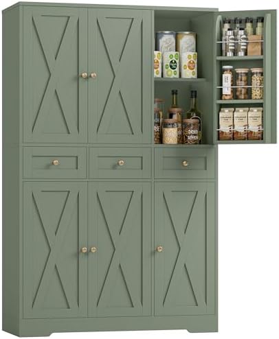 Food Storage Without Pantry - Кухонный шкаф-панилер в стиле фермерского дома,