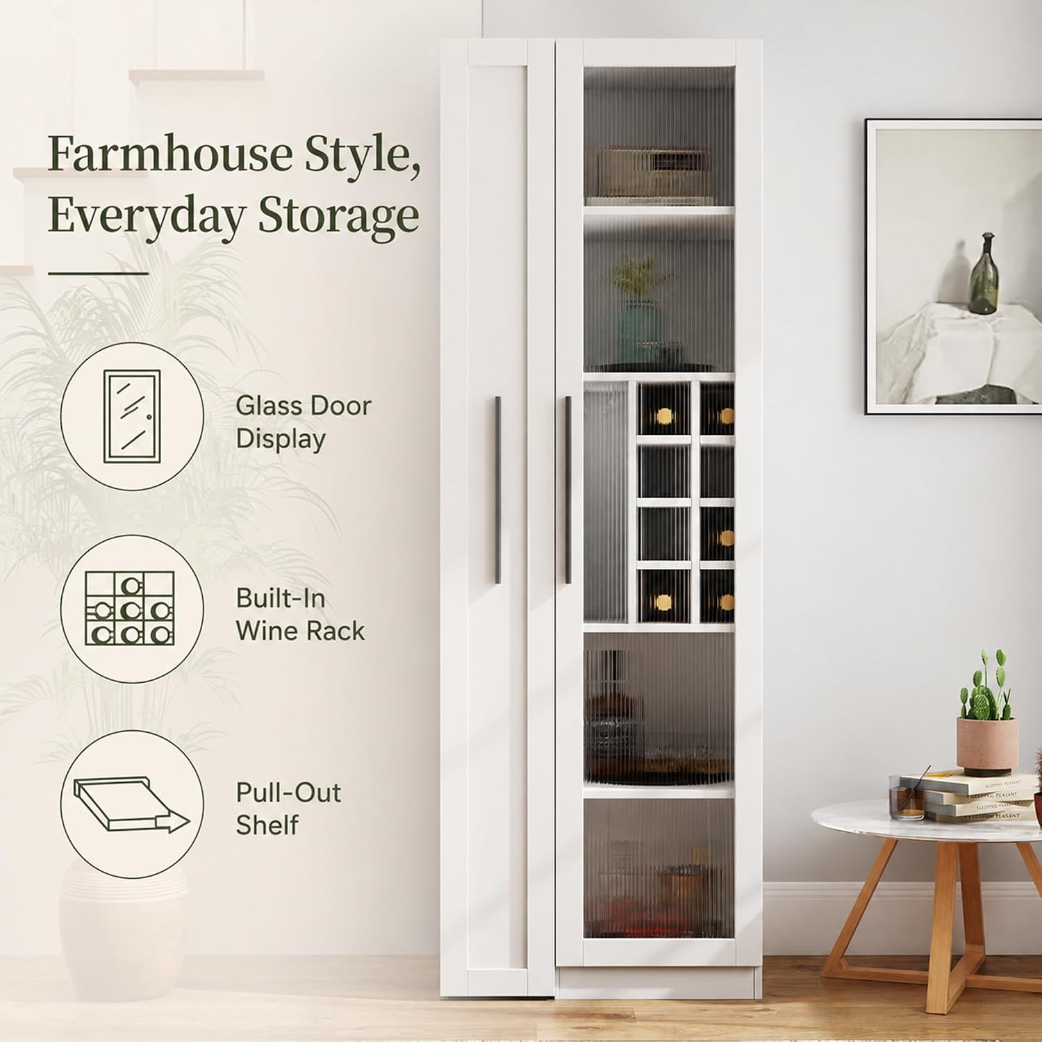 Белый кухонный шкаф-пенал высо – обзор и цена Food Storage Without Pantry