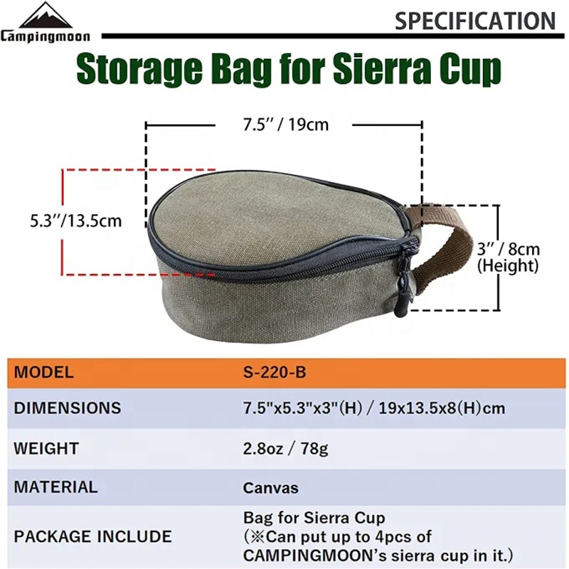 CAMPINGMOON S220-B Холщовая ми – обзор и цена Food Storage Hiking