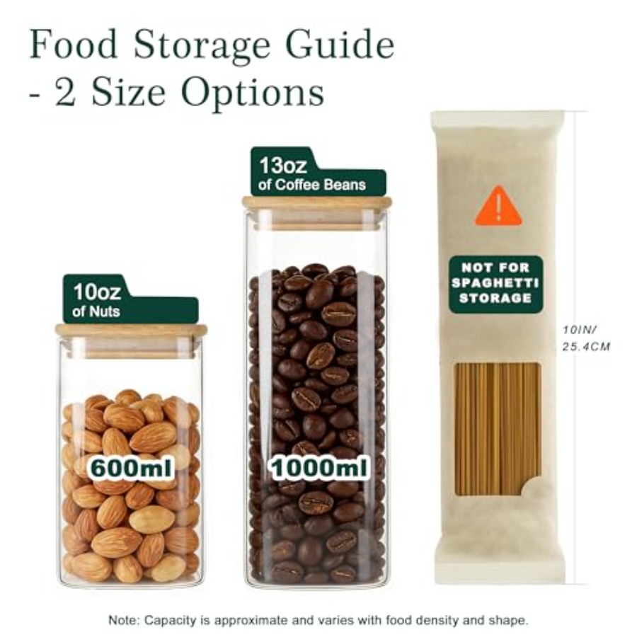 Набор из 12 квадратных стеклян – обзор и цена Food Storage Square Containers