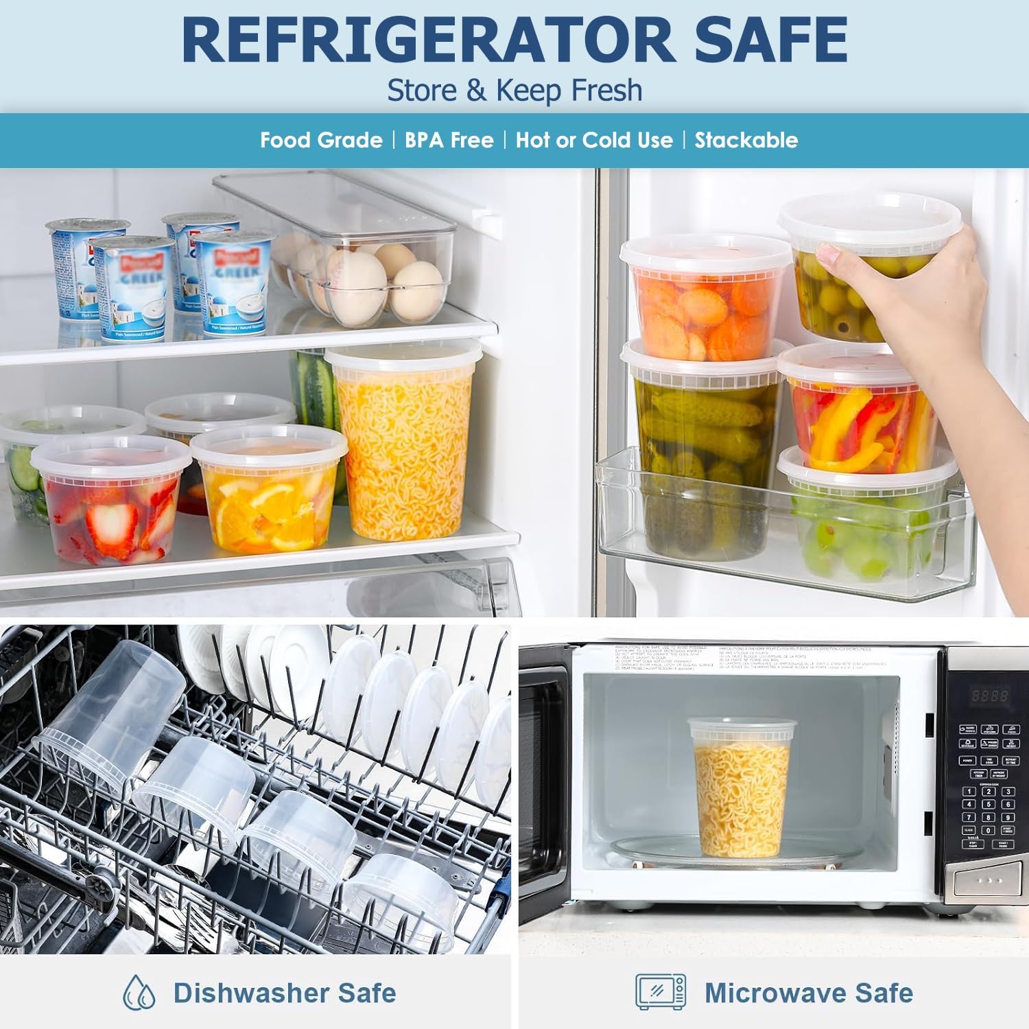 24 шт. контейнеры для хранения – обзор и цена Food Storage Freezer