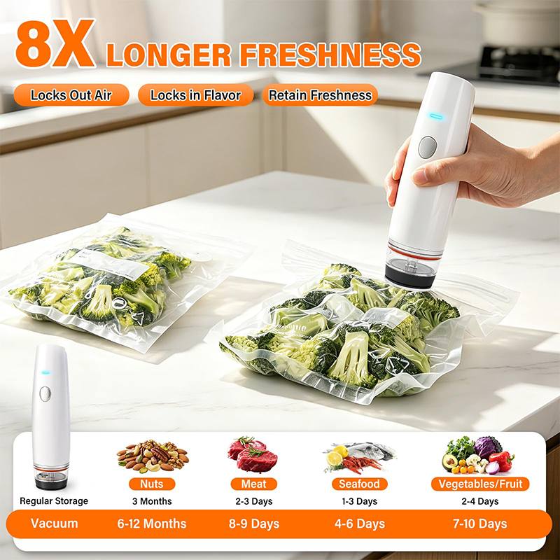 Перезаряжаемый портативный руч – обзор и цена Food Storage Vacuum Pump