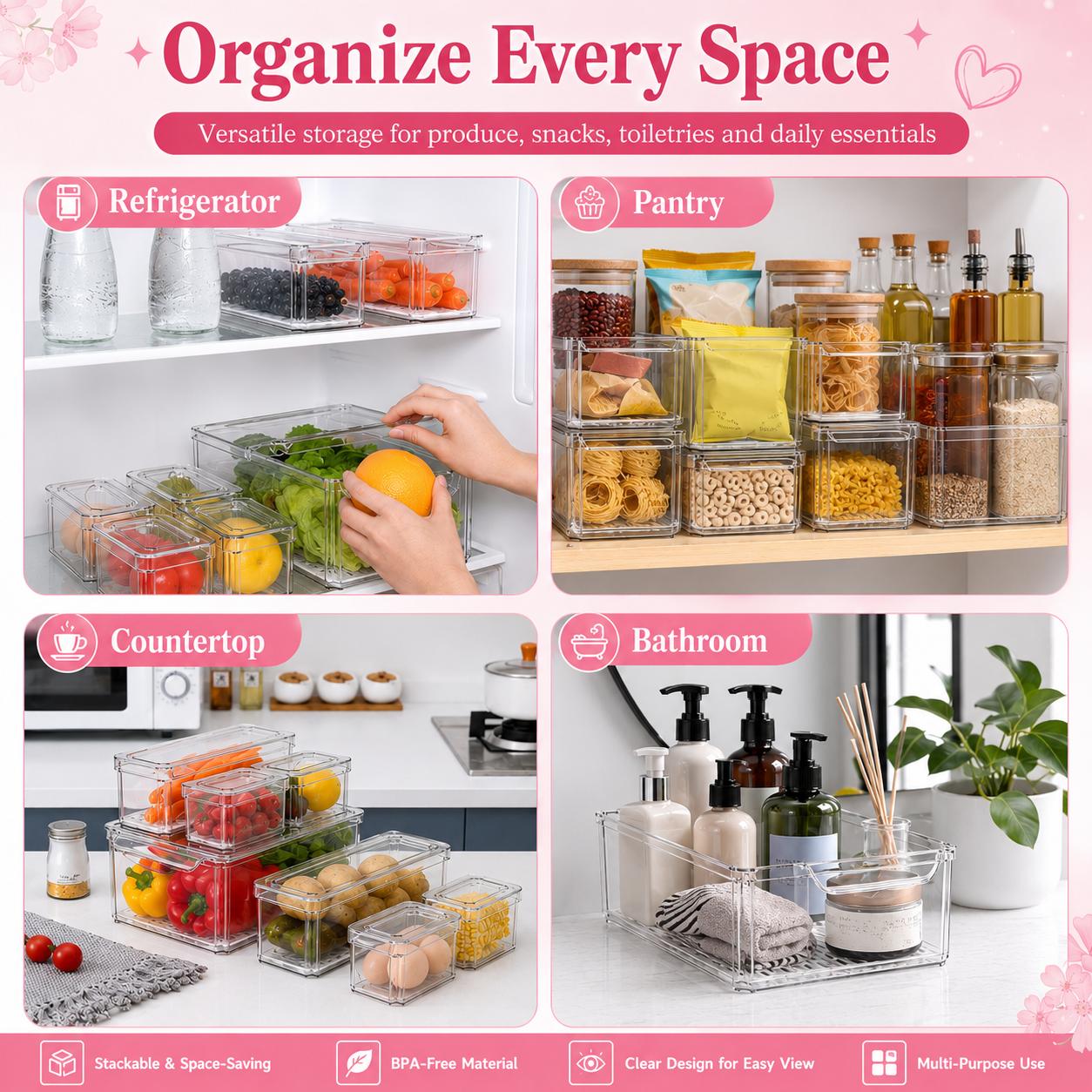 Складные контейнеры-органайзер – обзор и цена Food Storage Without Pantry
