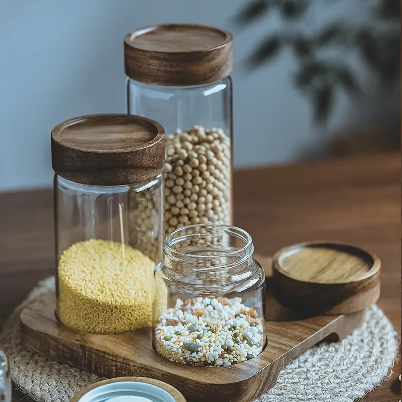 Деревянная крышка Orgnizer гер – обзор и цена Food Storage Jar Set