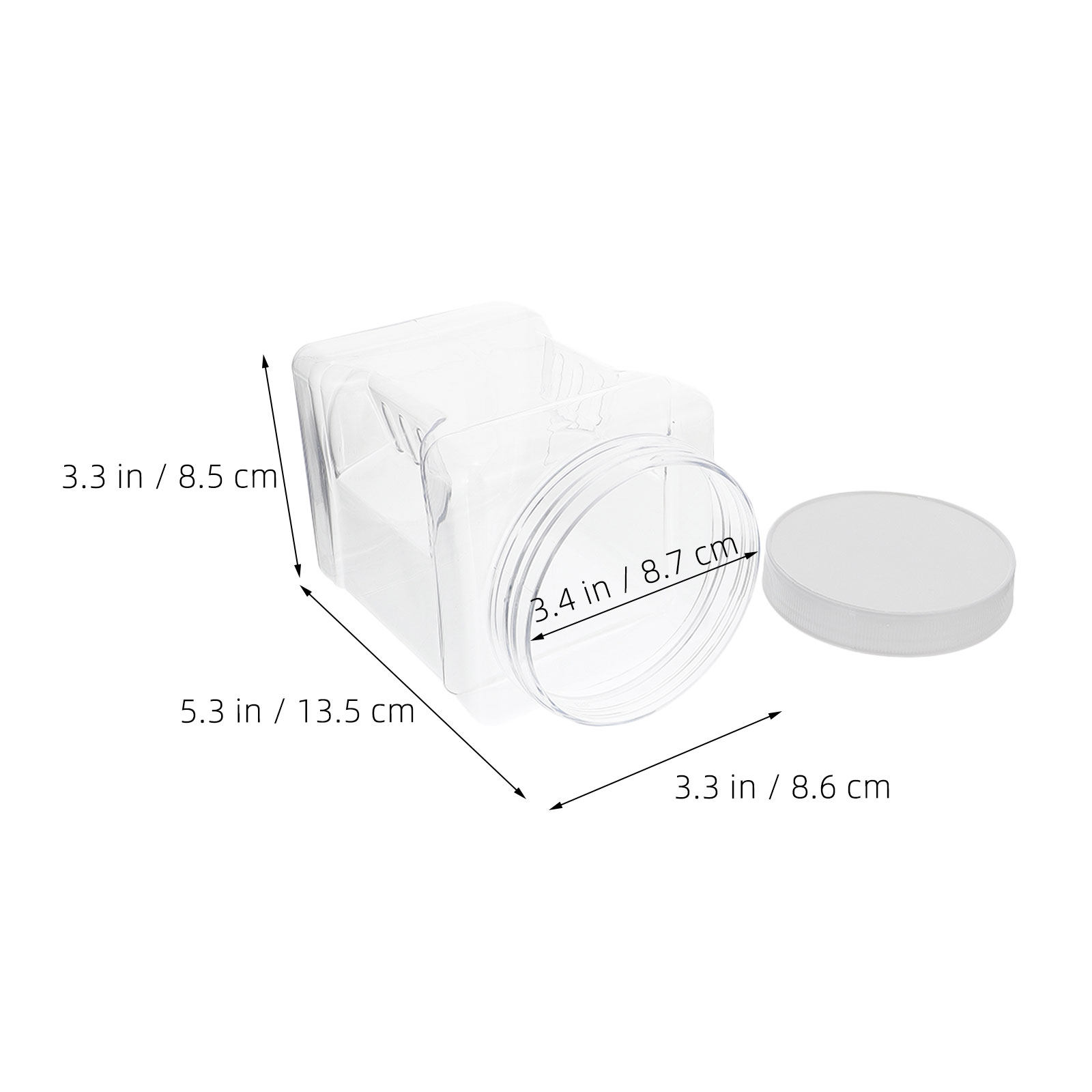 6 шт. прозрачных квадратных ге – обзор и цена Food Storage Square Containers