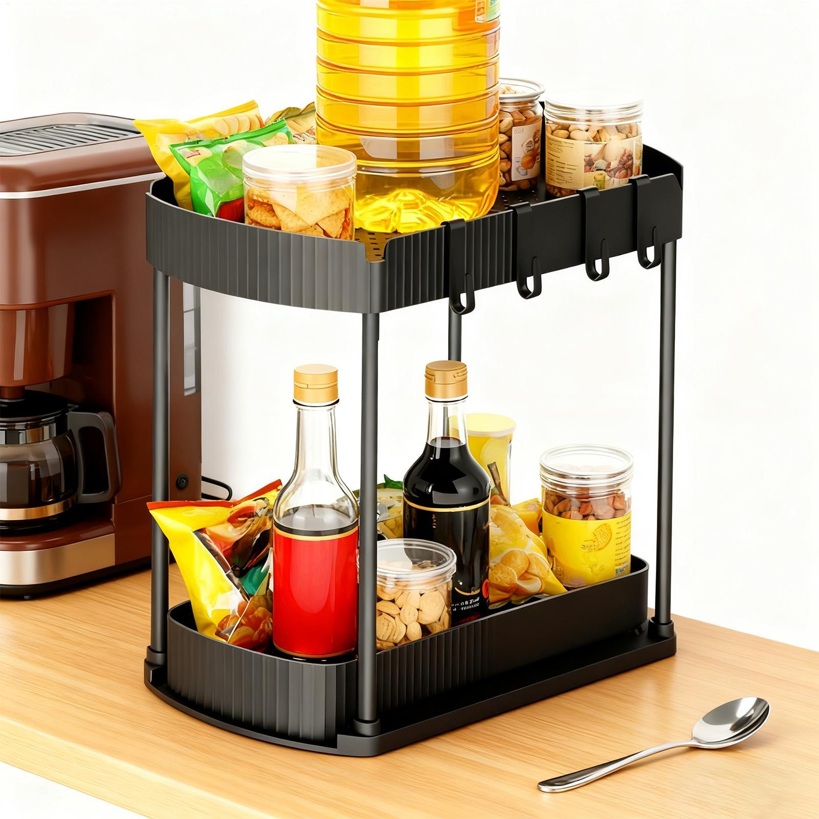 Органайзер под кухонной ракови – обзор и цена Food Storage Without Pantry